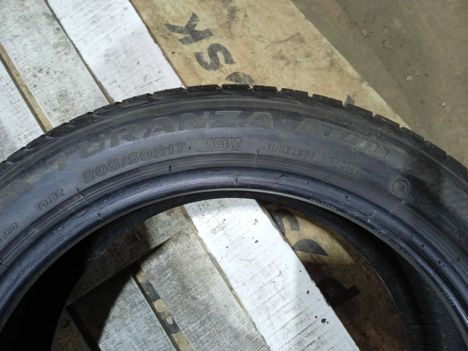 Літо 205/50 R17 bridgestine turanza t001, ціна комплекта 7600 грн