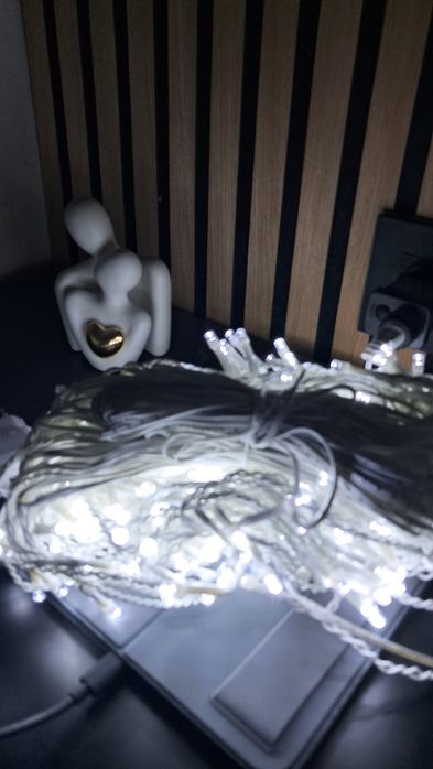 360 LED 14 metros + 10 de fio efeito cortina