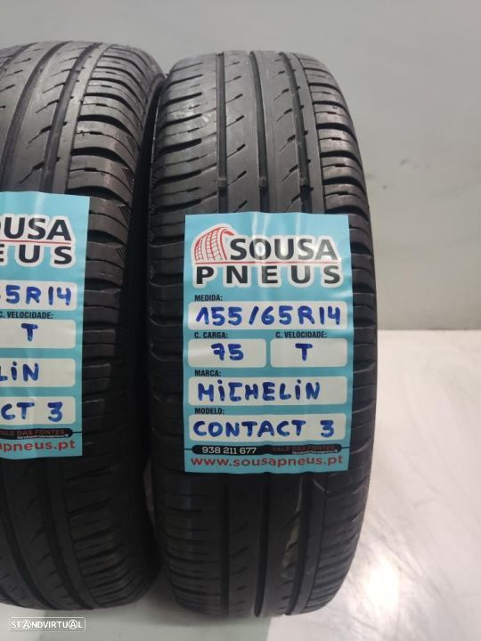 2 pneus semi novos 155-65r14 michelin oferta dos portes