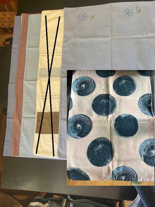 Наволочки, 50х70, 48х72 імпортні в гарн.стані; 45гр/шт, 4 шт - 150грн