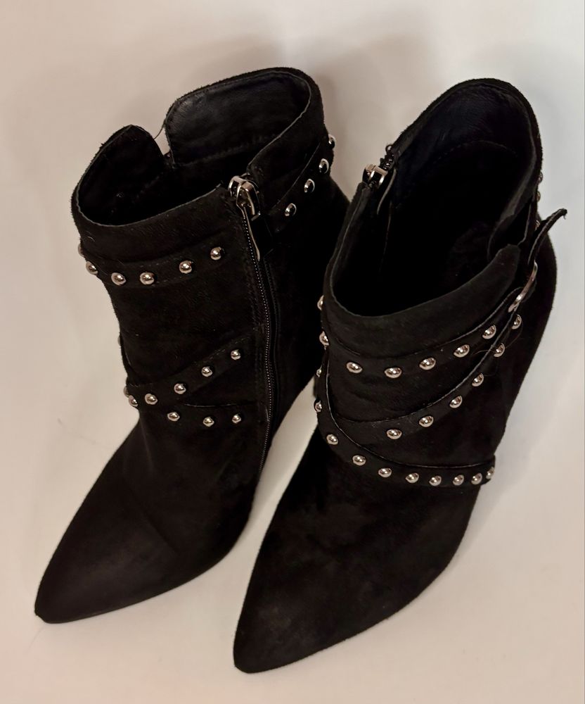 Prima Moda czarne botki 38 obcas 11cm