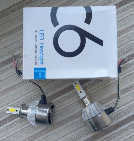 Новые! Светодиодные 2 лампы цоколь H3  C6