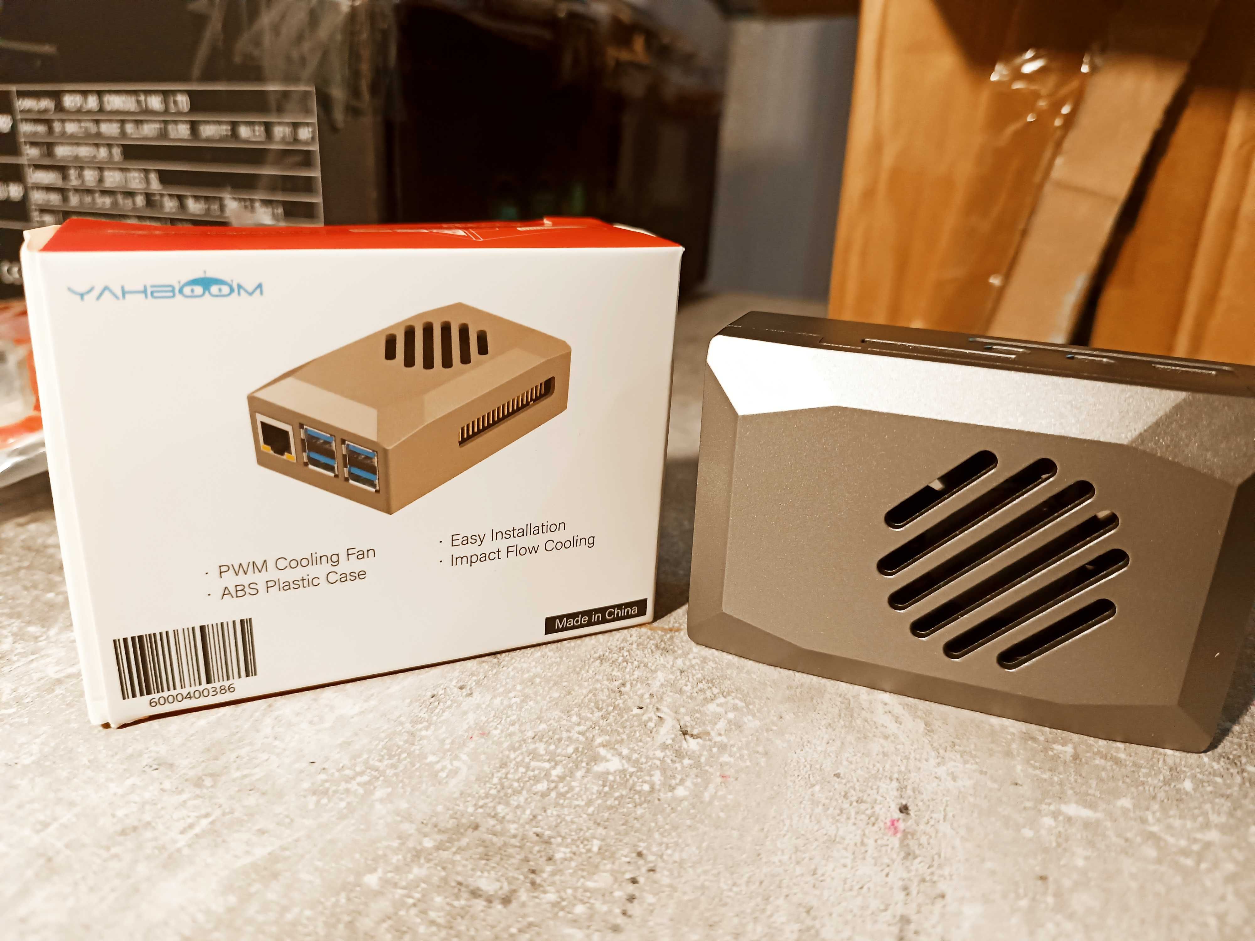 Raspberry Pi 5 Silver ABS Case with PWM Cooling Fan