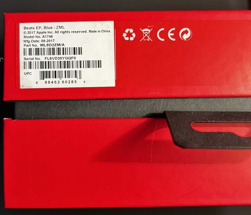 Słuchawki Beats ep Nauszne kolor niebieski