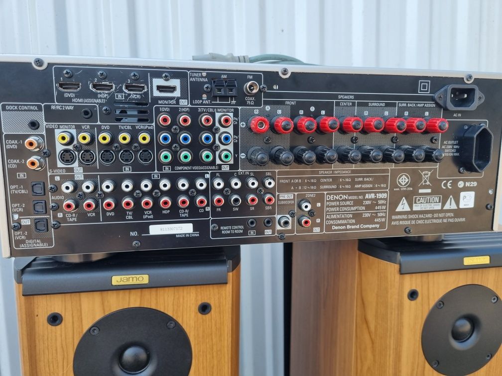 Amplituner Denon AVR-1909 plus kolumny Jamo Classic 6
