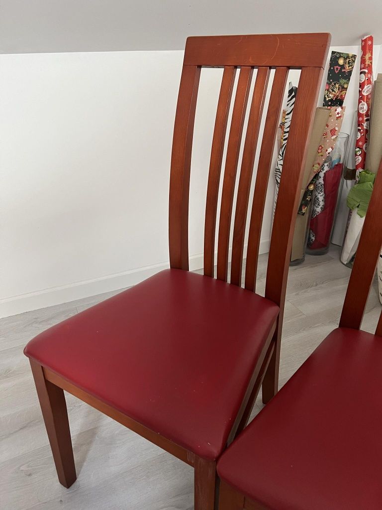 Komplet 6szt. krzeseł drewnianych