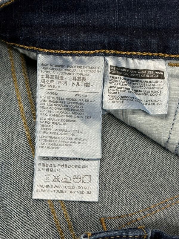 Levis 710 Super Skinny Jeansy Rurki Damskie ze Stretchem Logo W29 L32