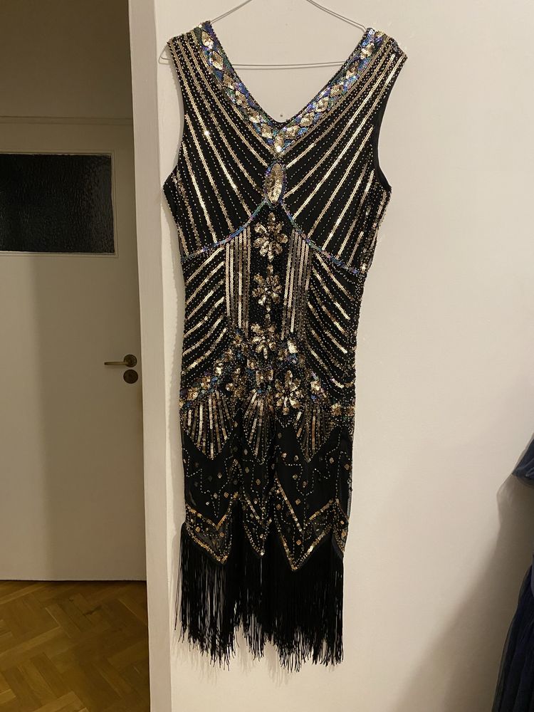 Suknka sukienka great gatsby nowa L 40 lata dwudzieste 20