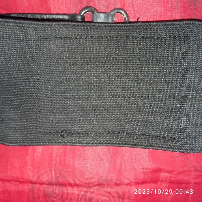 Gruby Pasek Pas Biodrowy Klamra Dolce & Gabbana Skóra 100 % Oryginalny