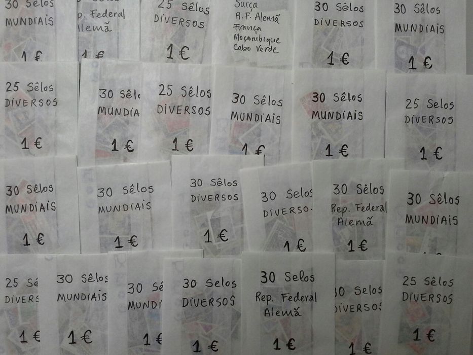 25 Embalagens de SELOS diversos