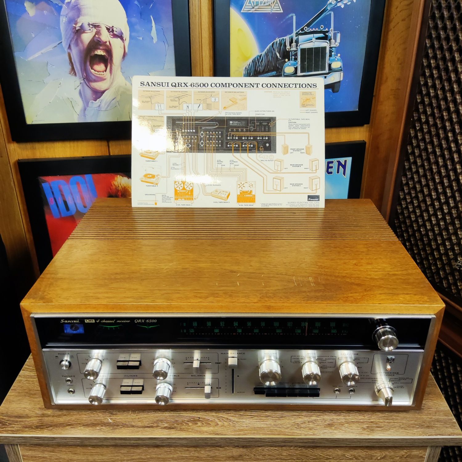Amplituner Sansui QS 4-channel receiver QRX-6500 QRX 6500 Vintage