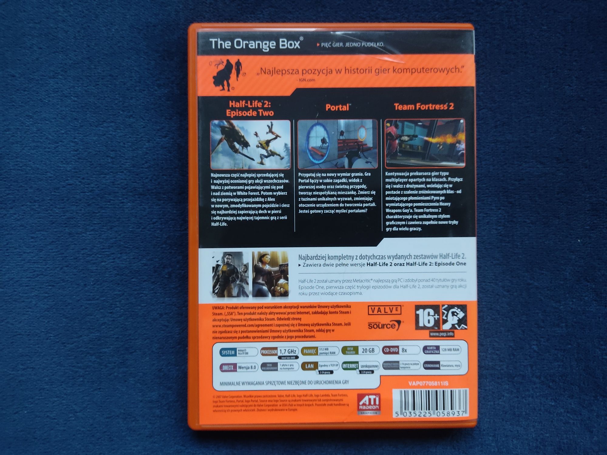 The Orange Box Half-Life 2: Episode Two Team Fortress 2 Portal PC DVD