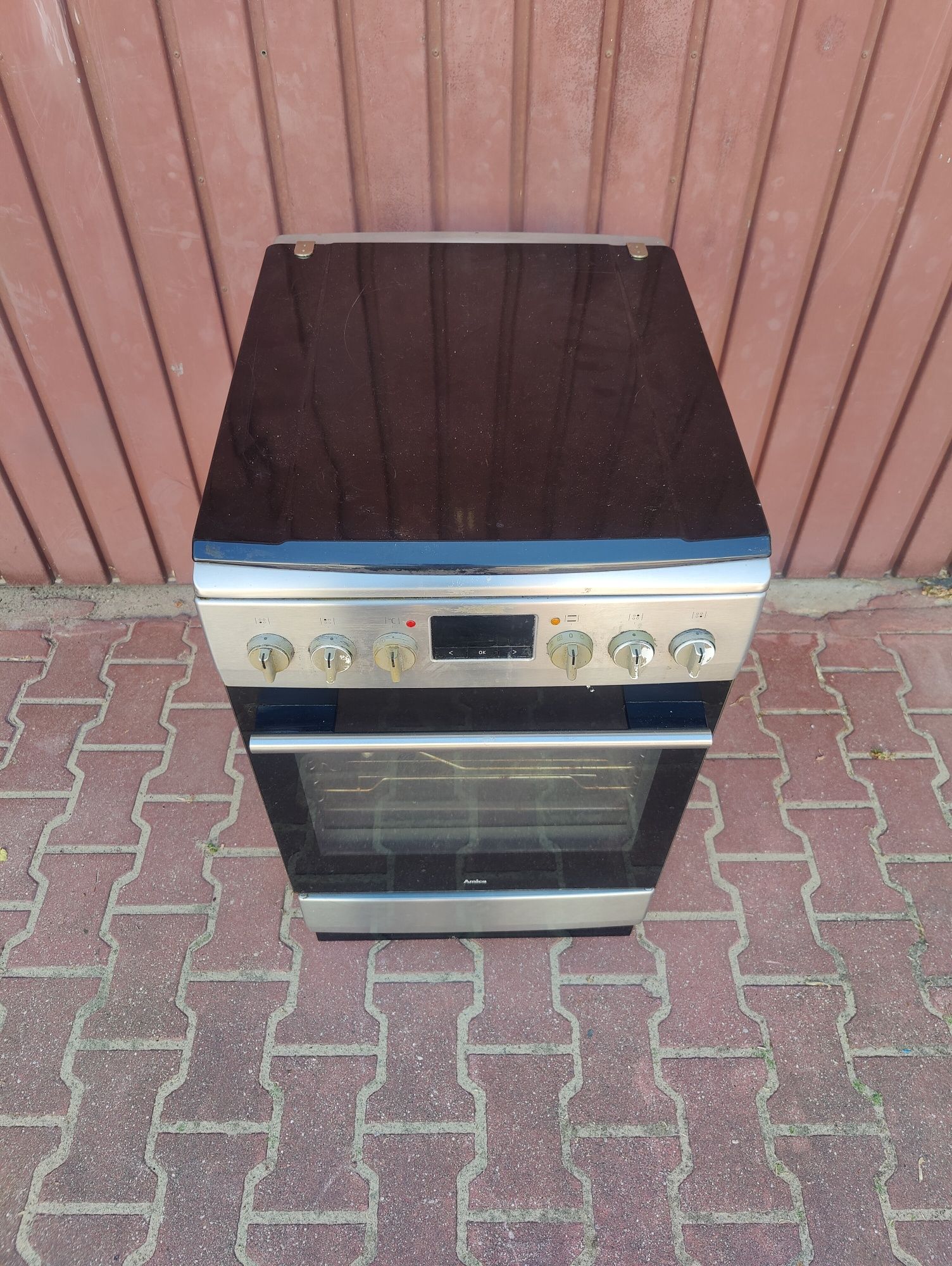 Kuchenka gazowa Amica A+++ 50cm Inox ruszt żeliwny. .