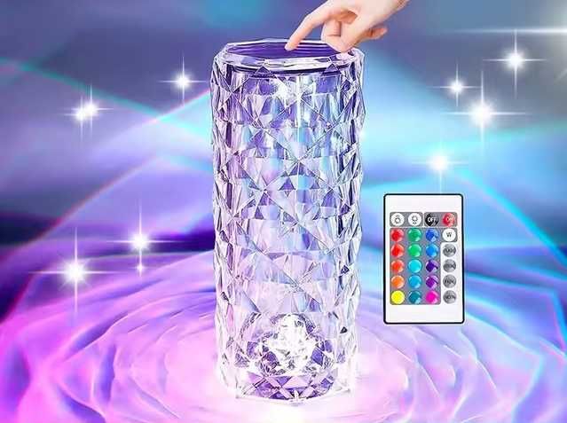 Настільна LED лампа "Кришталева троянда"