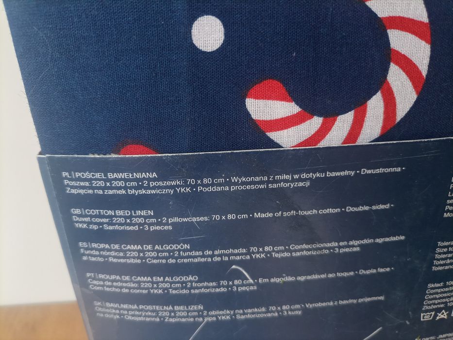Pościel świąteczna bawełna 100% Smukee 220/200cm komplet pościeli