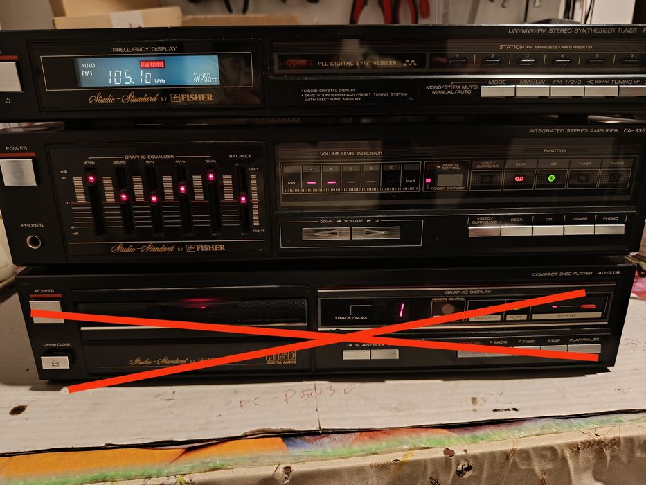 Wieża stereo Fisher ( CD sprzedane)