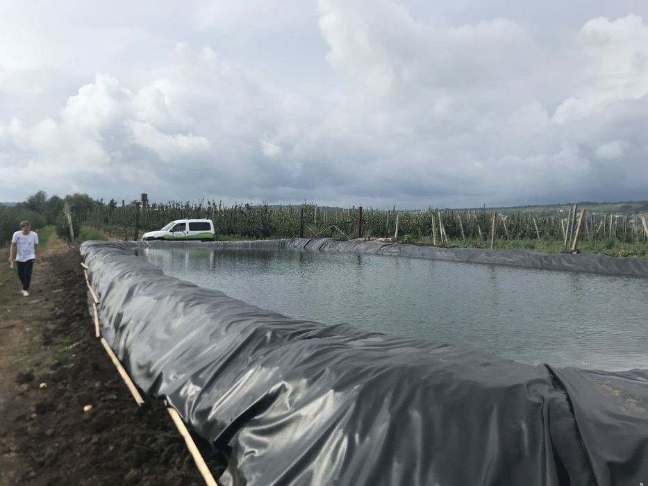 ПВХ пленка для пруда (черная, зеленая). Гидроизоляция водоема. Пайка.