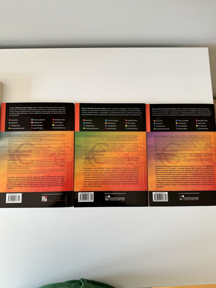 Trilogia de livros - Controlo de Gestão