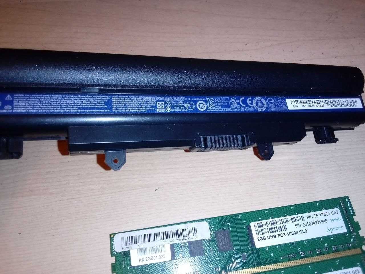 Memorias DDR3 1600 2gb x2