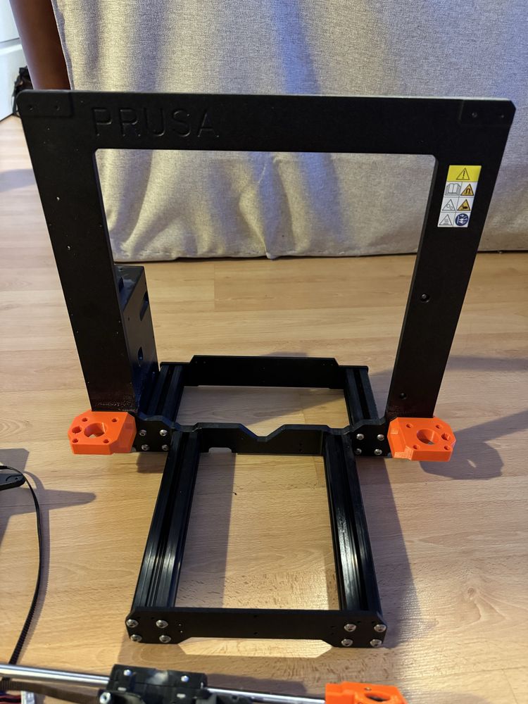 Prusa MK4S - Rama, poddatawa stolu, oś X itd