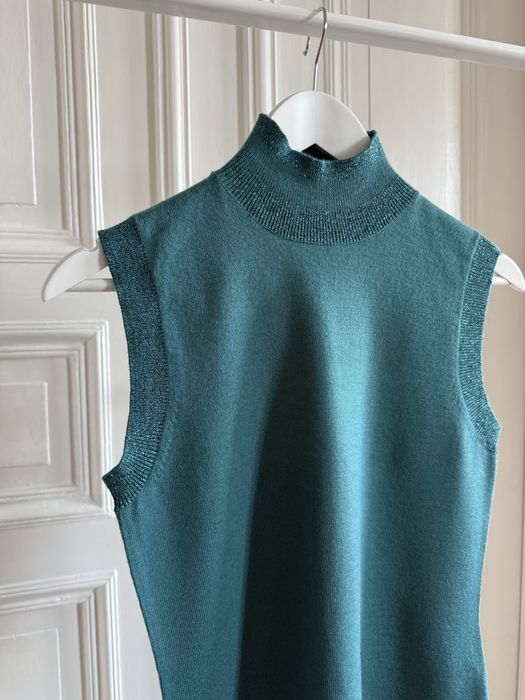 Austin Reed Acrylic/Wool Knit - sewter z akrylu i wełny