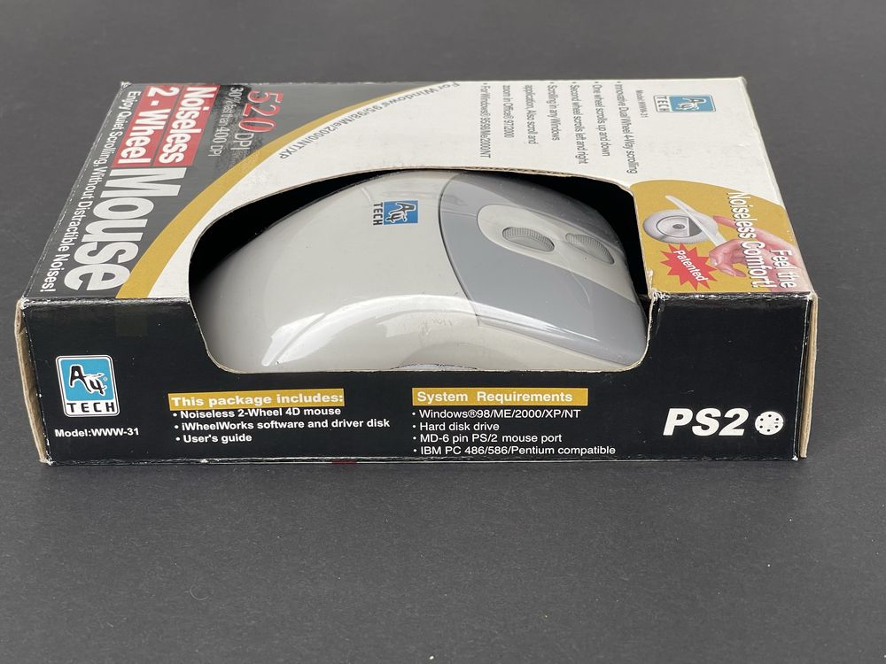 Nowa MYSZKA KULKOWA A4Tech 4D model WWW-31 520dpi