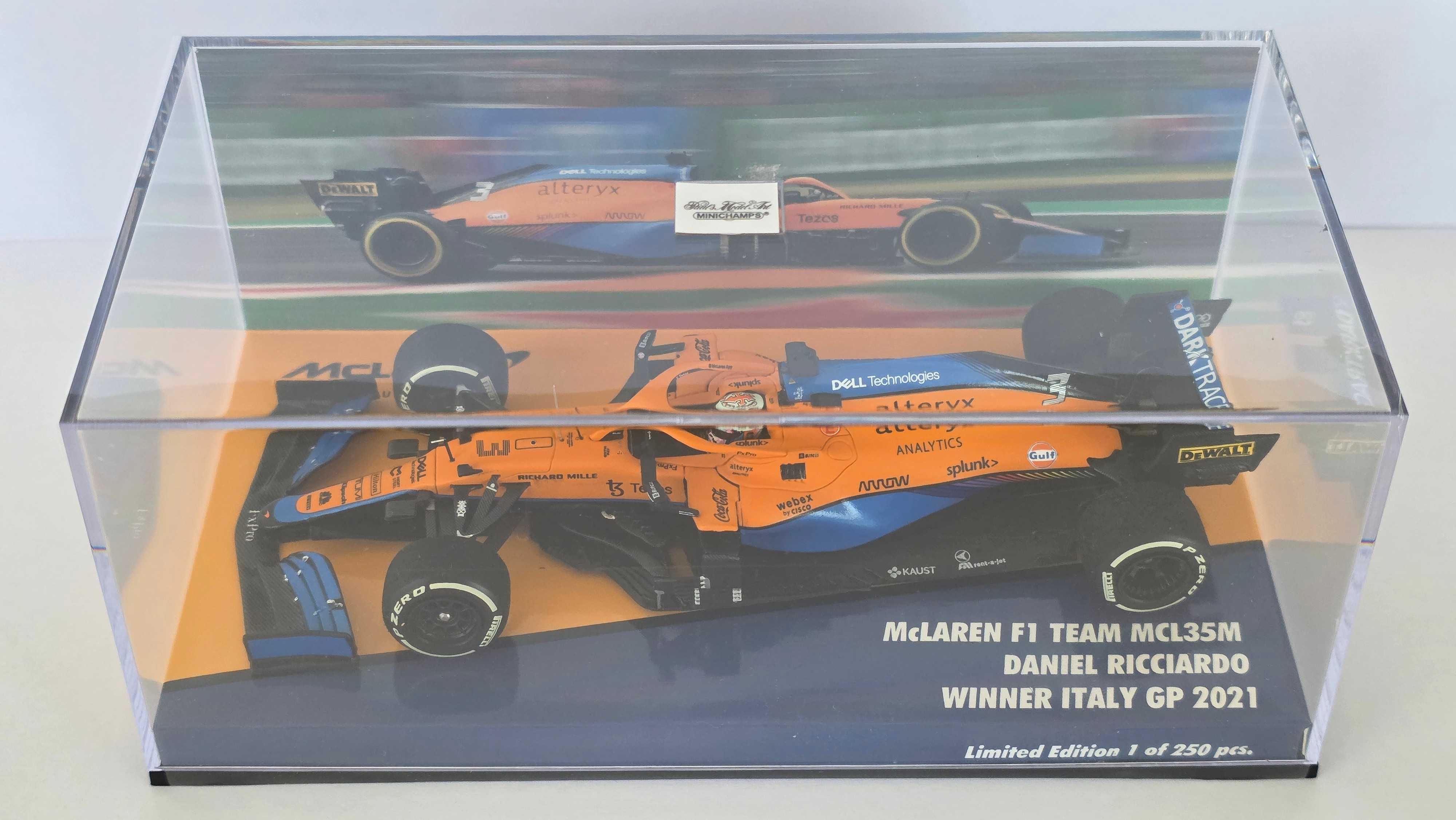Minichamps F1 1:43 McLaren MCL35M #3 Ricciardo Vencedor GP Itália 2021