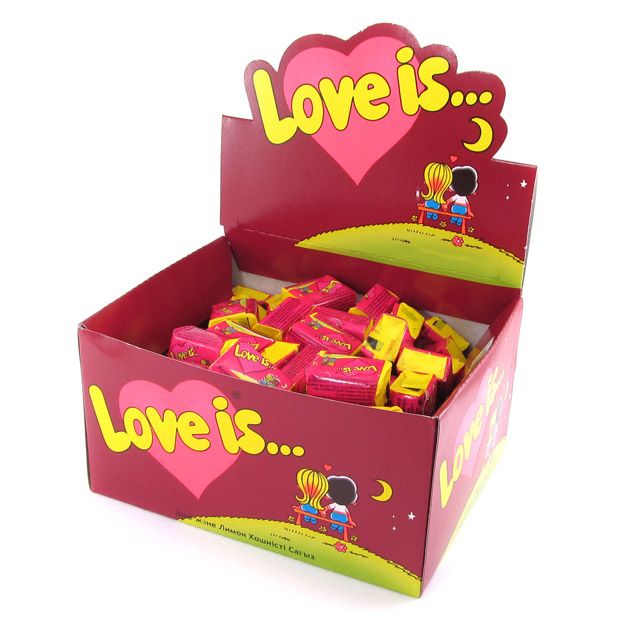 Жвачки Love is, Лав Из. Производство Турция. Оригинал. 100шт/уп