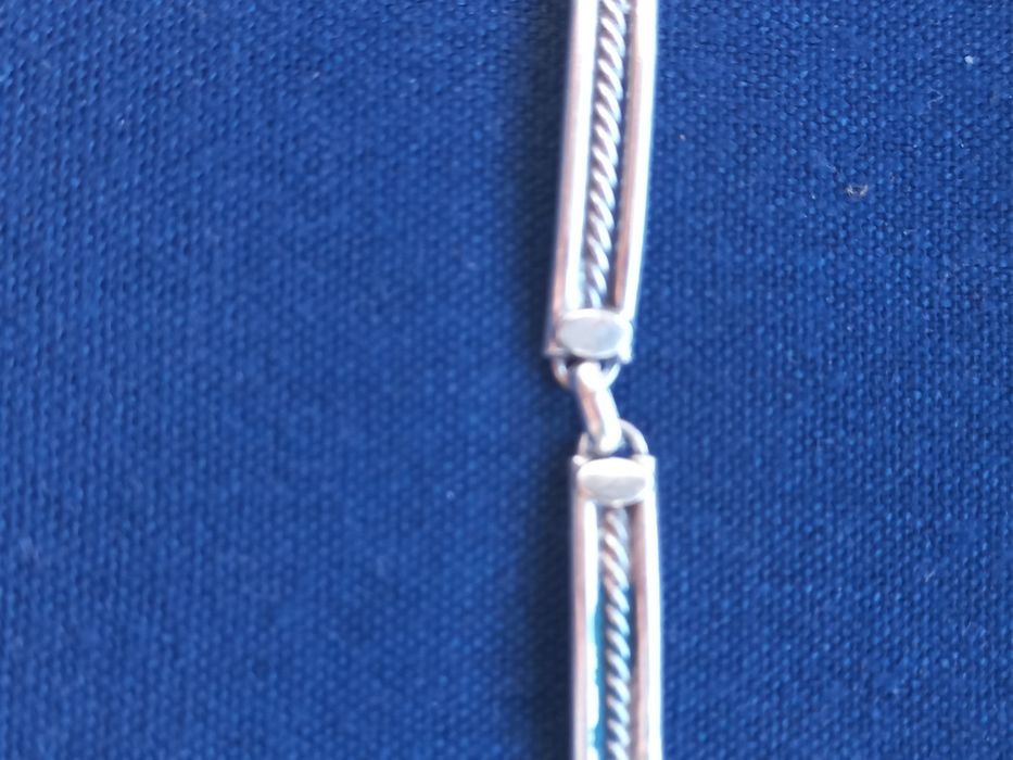 Pulseira de prata 925 Vintage.