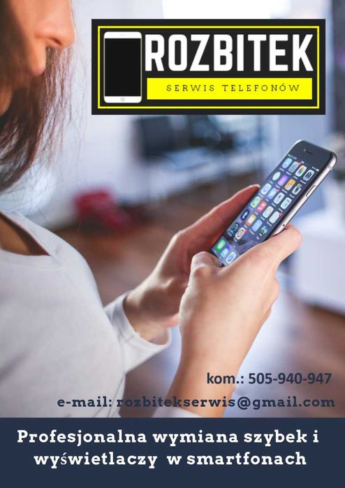 Naprawa rozbitej szybki wyświetlacza serwis Iphone Samsung Moto Oppo