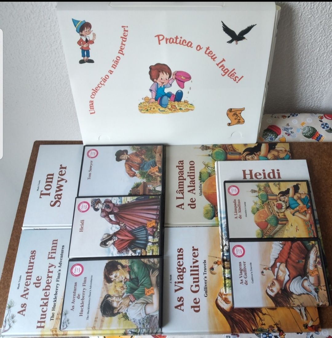 Contos populares - 5 livros ( Português / Inglês ) e 5 cd's multimédia