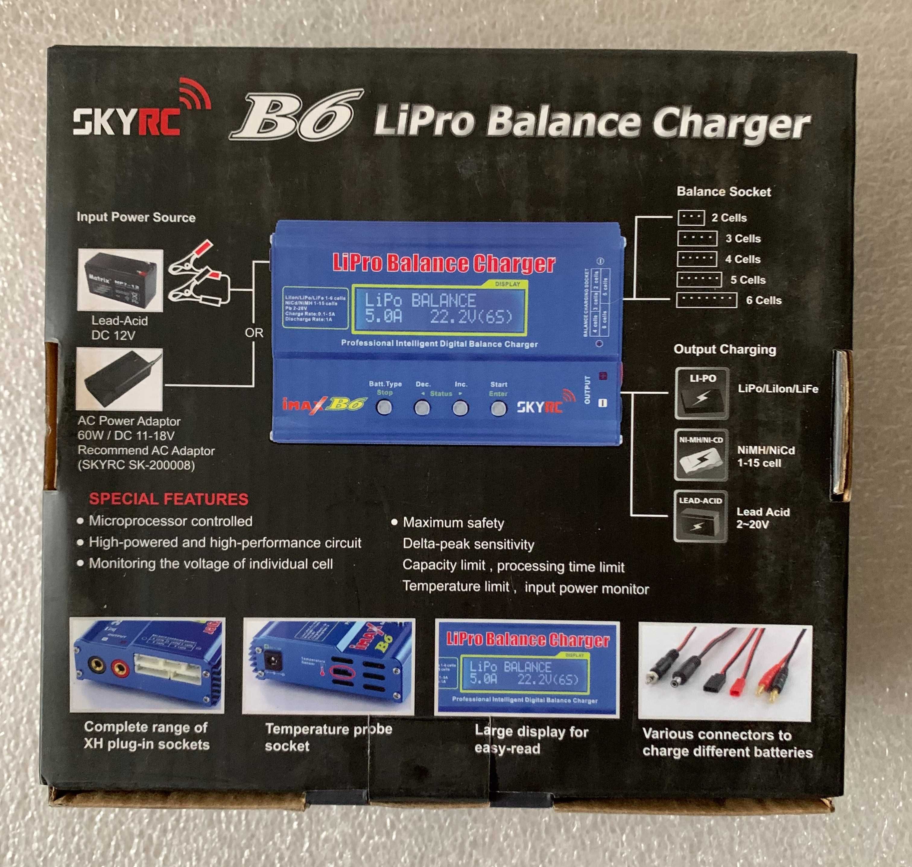 оригінал LiPro Balance Charger SKYRC iMAX B6 - НЕ КЛОН і "НЕ ПІДРОБКА"