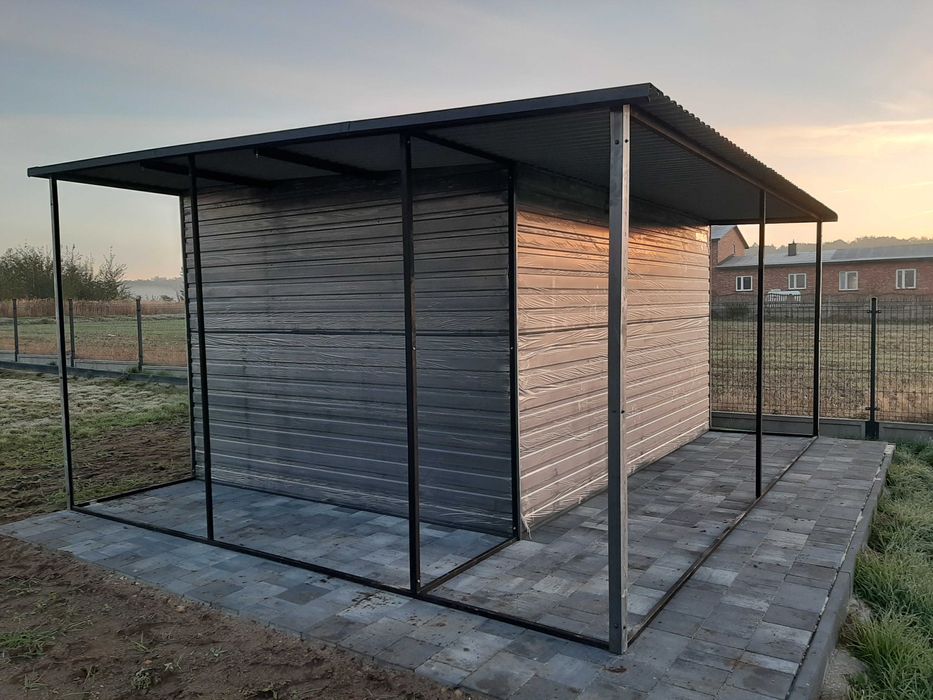 Wiata DOMEK NARZĘDZIOWY + drewutnia 1m  Akryl 3x3