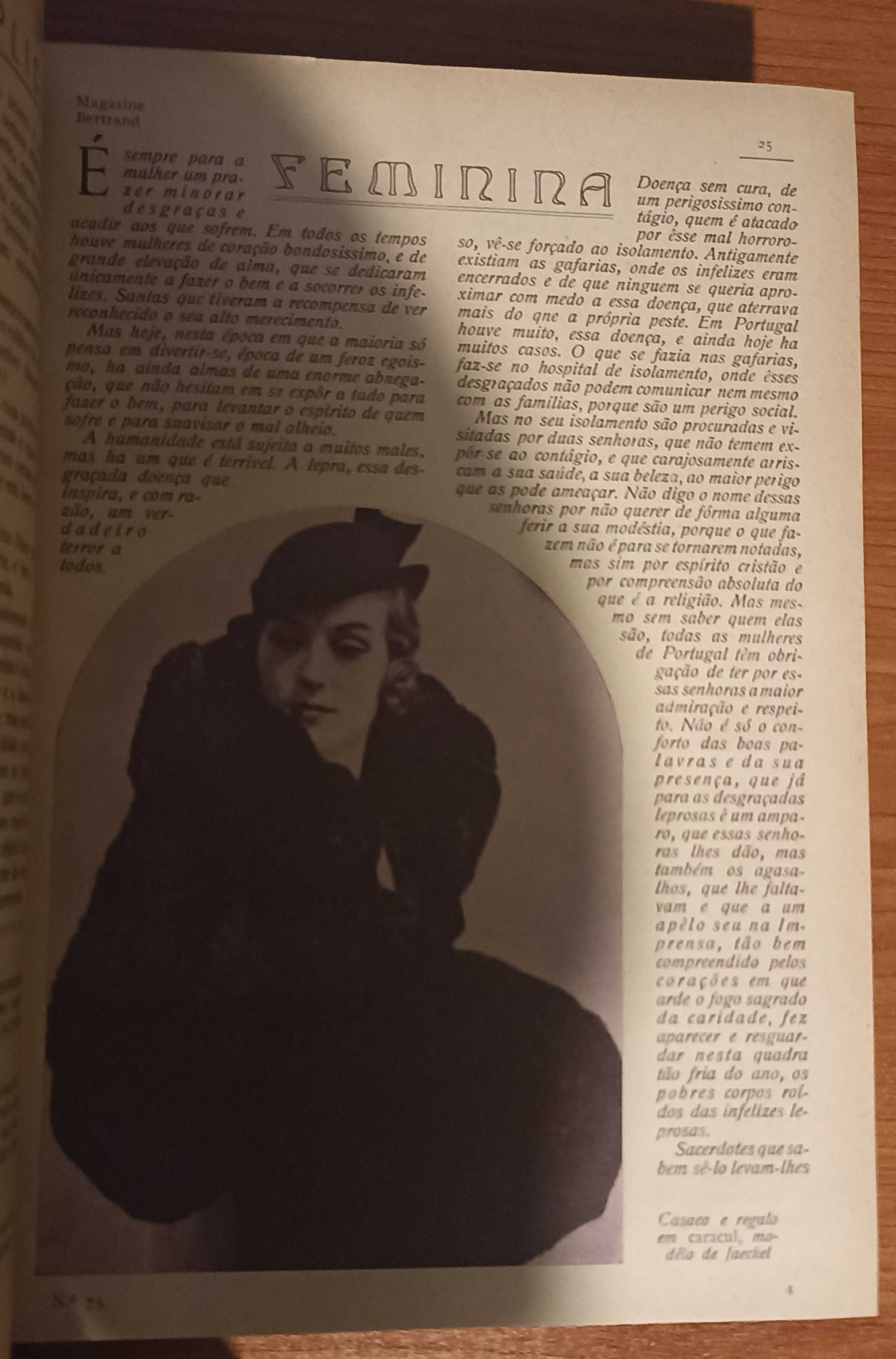 Magazine Bertrand 1º Semestre de 1933 encadernado