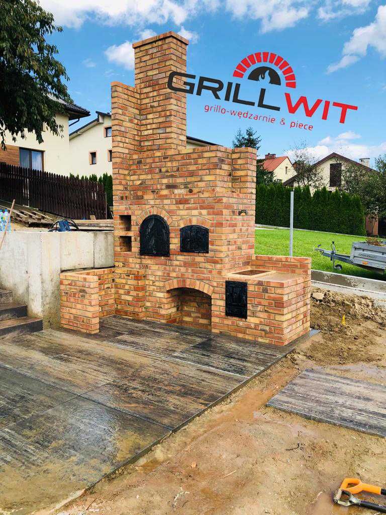 Grill murowany wedzarnia murowana grillo wedzarnia grill ogrodowy