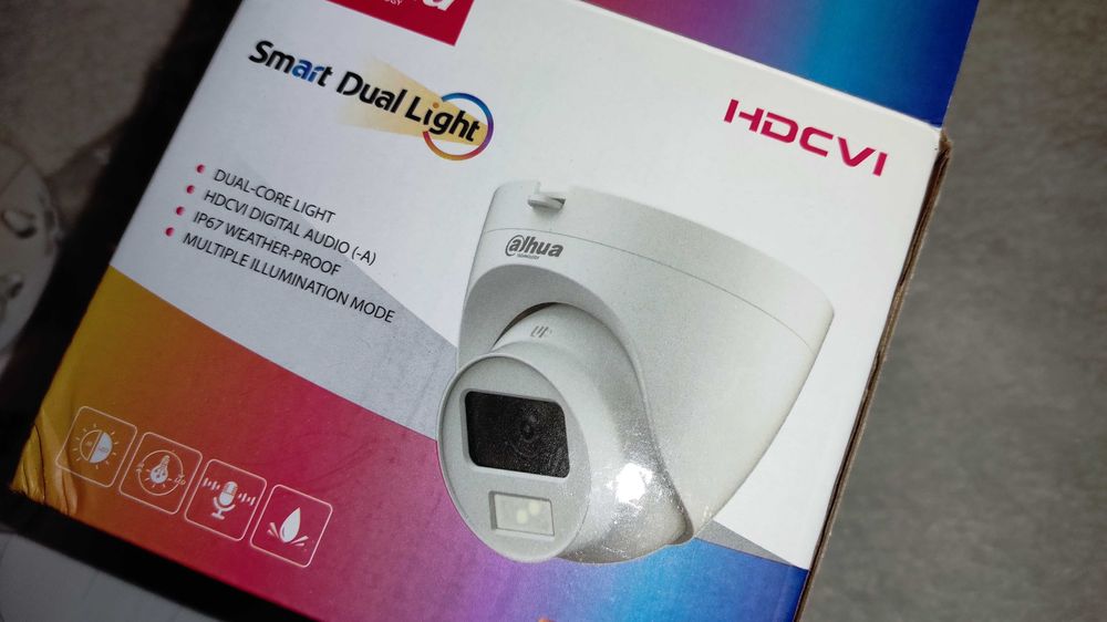 Камера відеоспостереження Dahua 5Mp 2,8 мм відеонагляд мікрофон аудіо