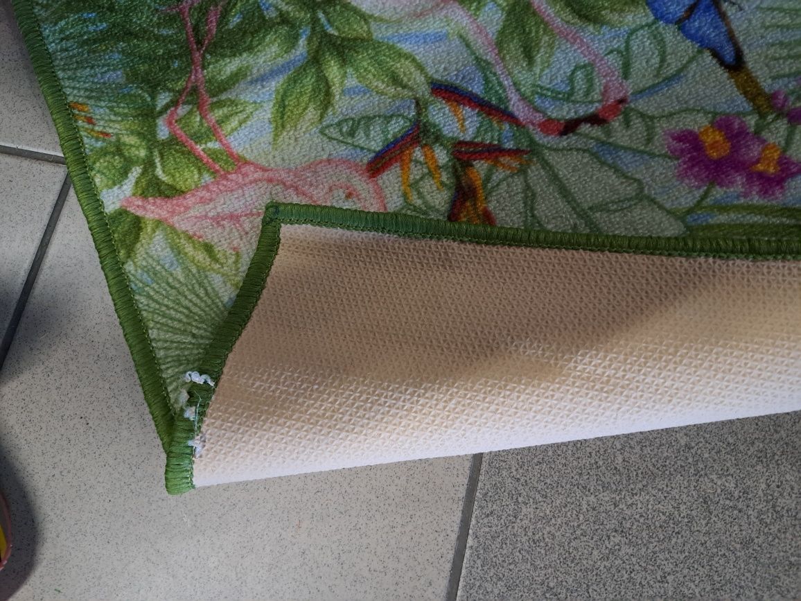 Chodnik chodniczek antypoślizgowy 50x110 monstera podgumowany