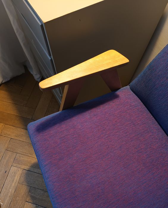 Fotel z PRL-u po renowacji