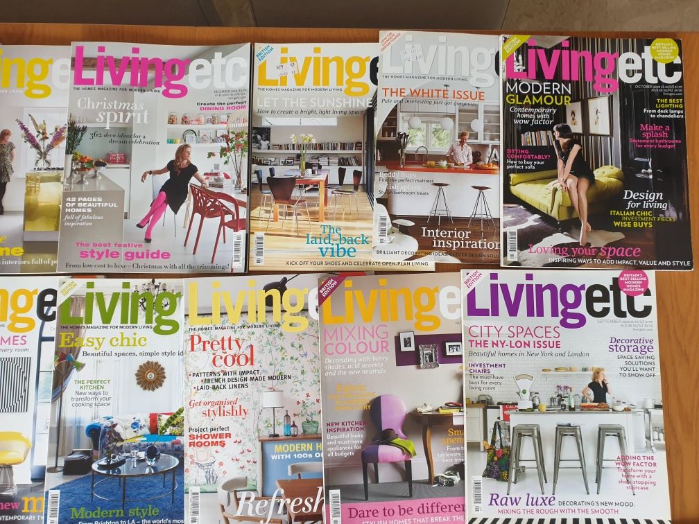 Revista Living etc ( sobre decoração )  edição britânica