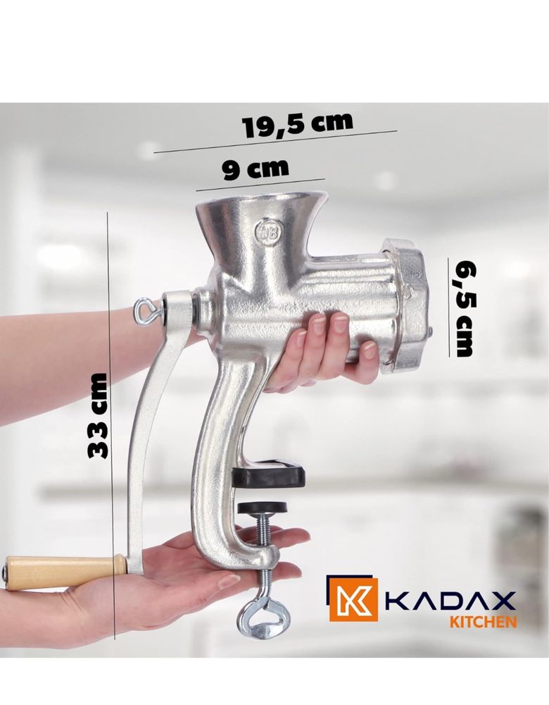 KADAX Moedor de carne de ferro fundido
