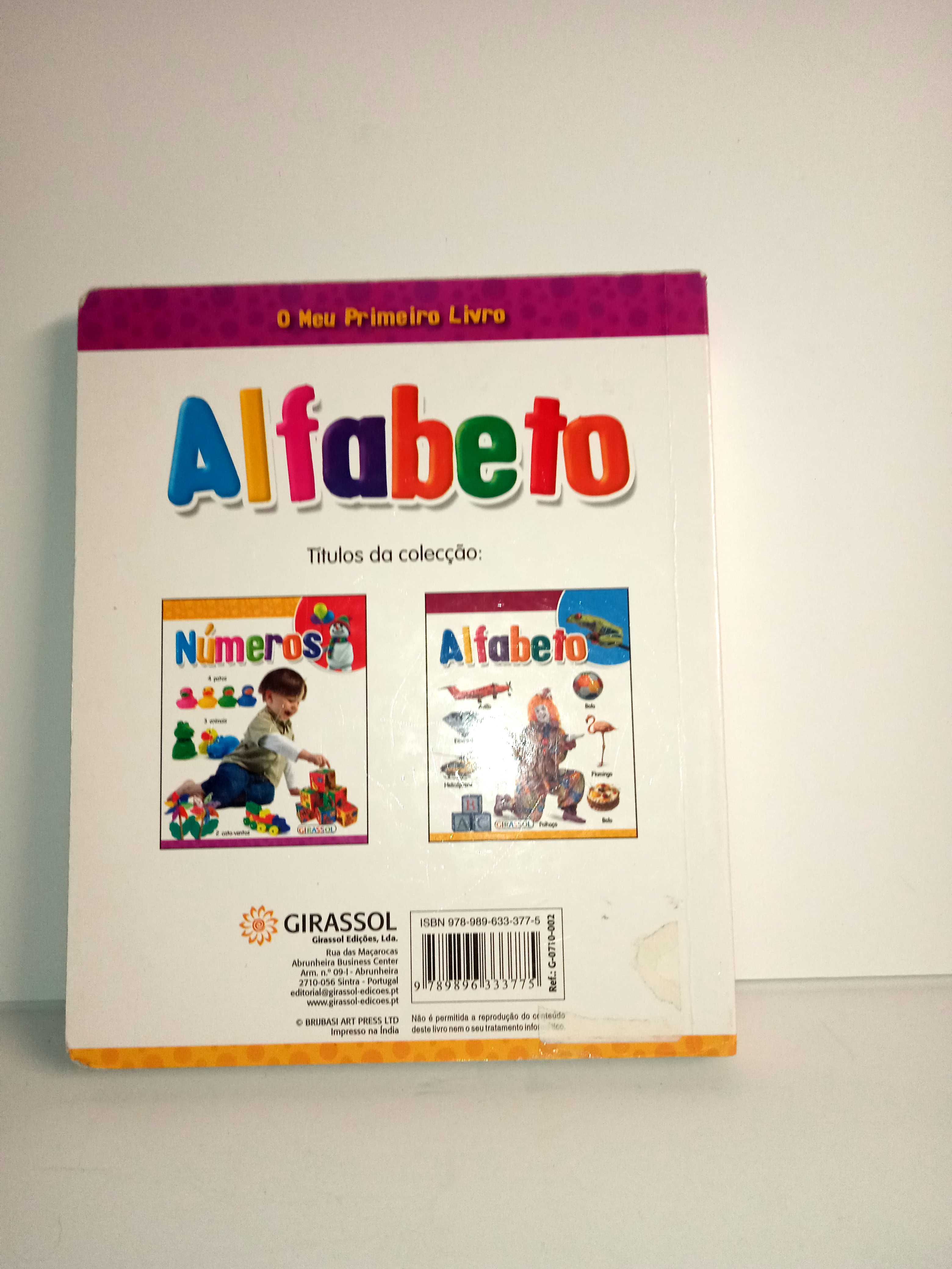 Livro Alfabeto para crianças pequenas