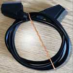SCART / EUROZŁĄCZE 1.3 M - Kabel / Przewód 1,3 M