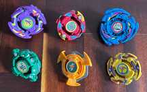 Lote de 6 Beyblades Vintage Completos