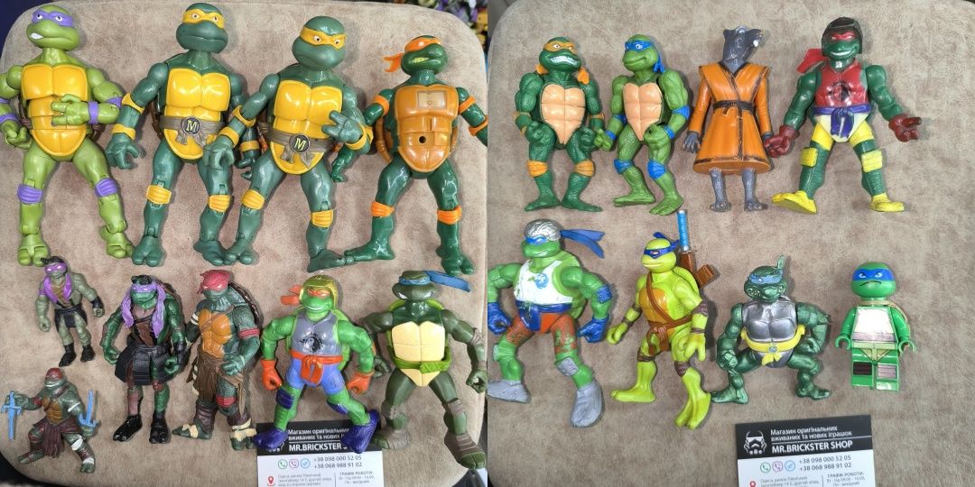 Фигурки черепашки ниндзя Viacom Playmates TMNT Сплинтер Раф Шредер