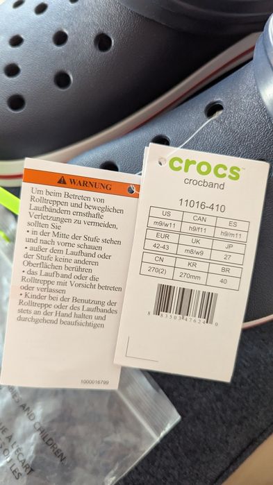 Crocs laczki niebieskie navy blue nowe 42/43