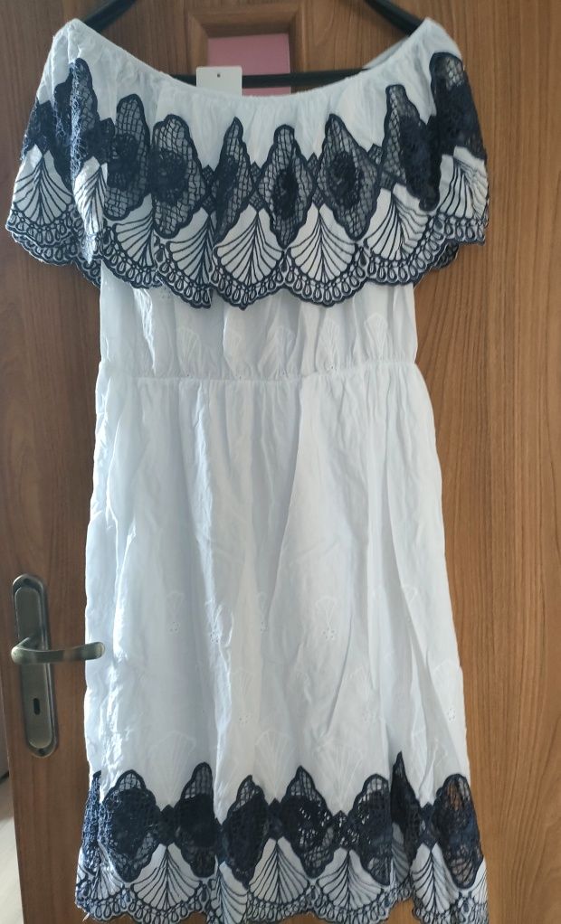 Suknia biała boho