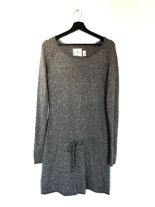 szara swetrowa tunika / sukienka H&M