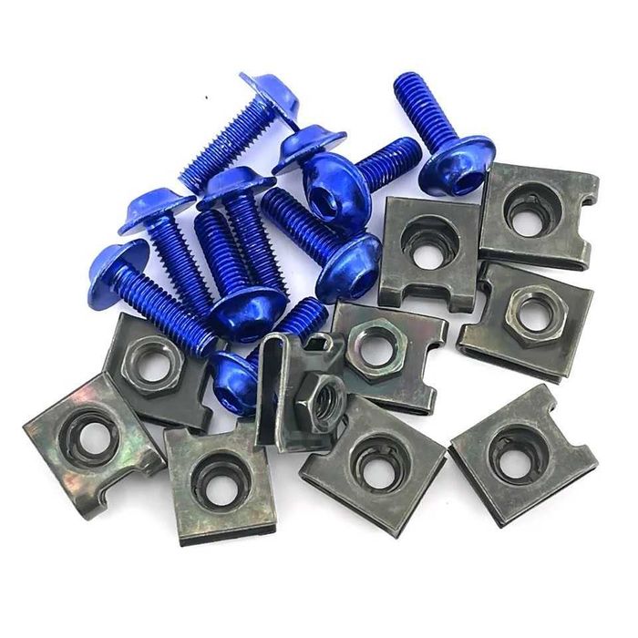 Molas metálicas (5 unidades) parafusos carenagens - M6 x 16 mm