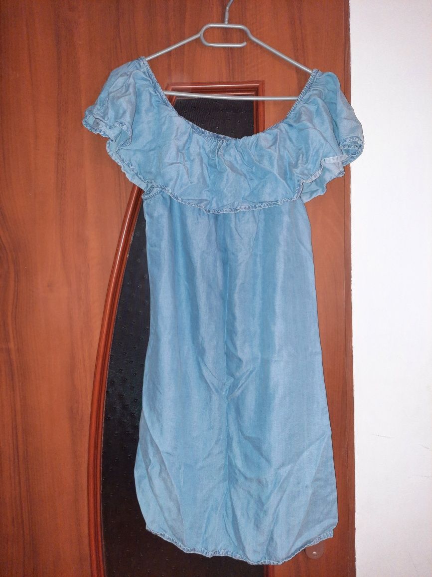 Niebieska sukienka bez ramiączek - esmara - rozmiar 40