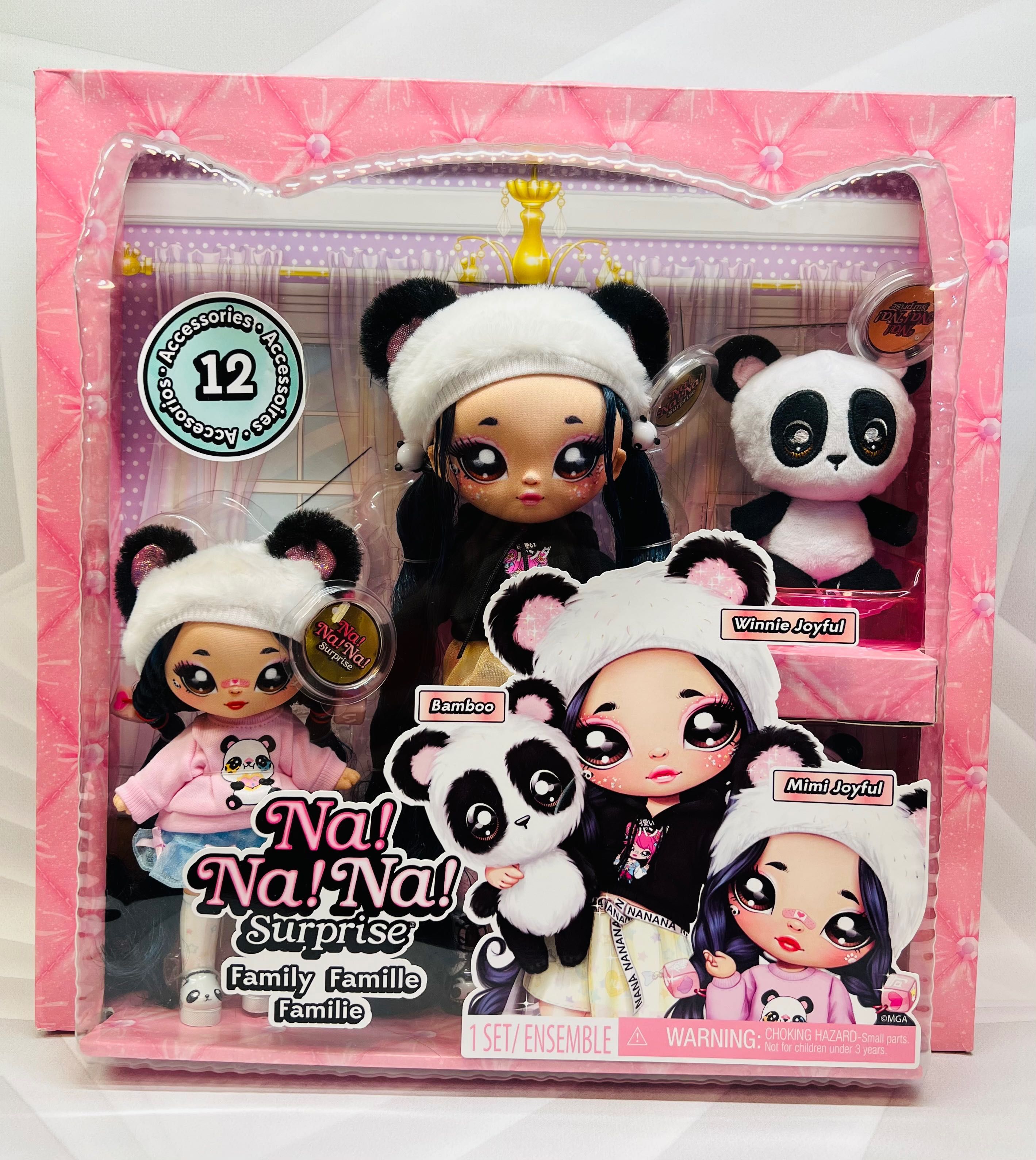 Набір ляльок Панда Na Na Surprise Family Doll Set Panda Family